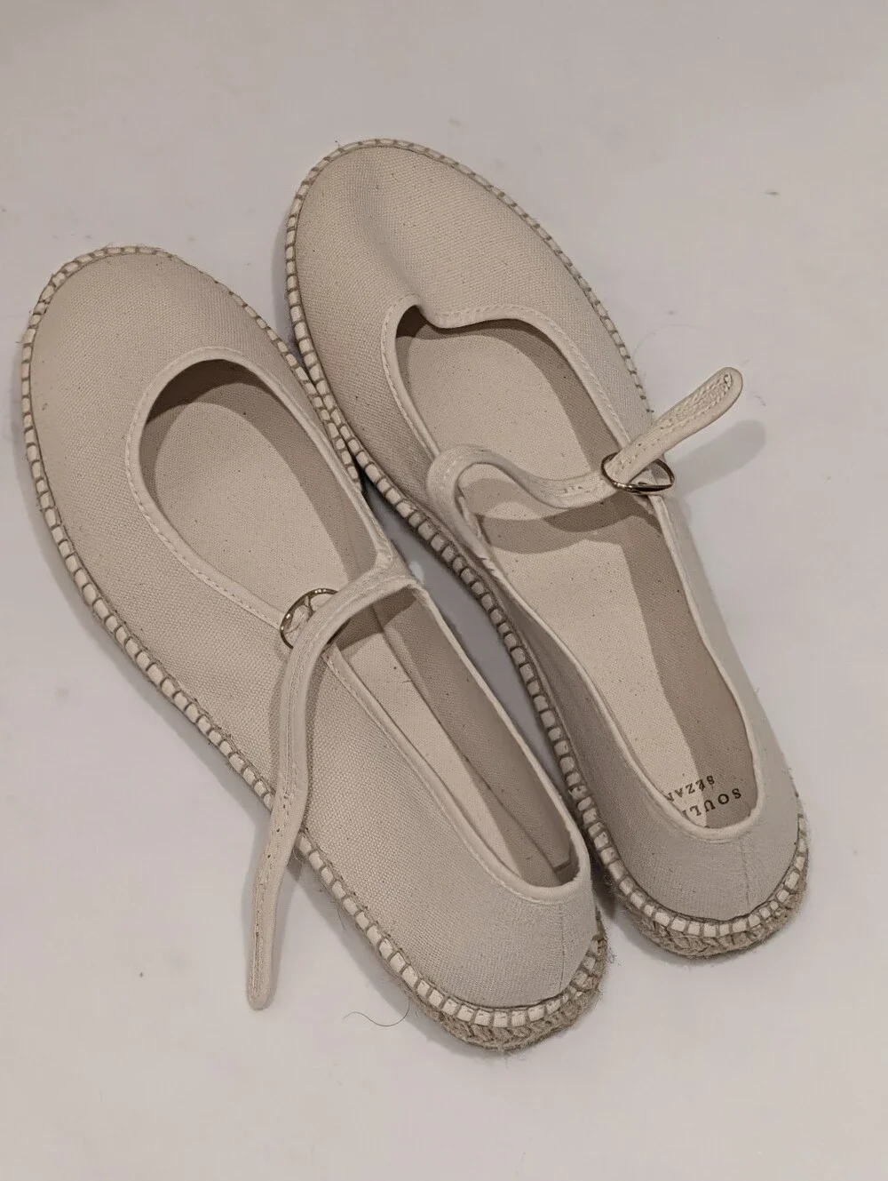 Sezane Mariana Espadrilles Mary Jane - Linen